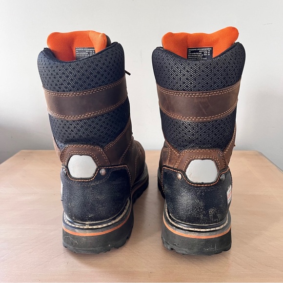 Herman Survivors Professional Men's Dozier Waterproof 8" Steel Toe Work Boots 10 - Picture 4 of 12